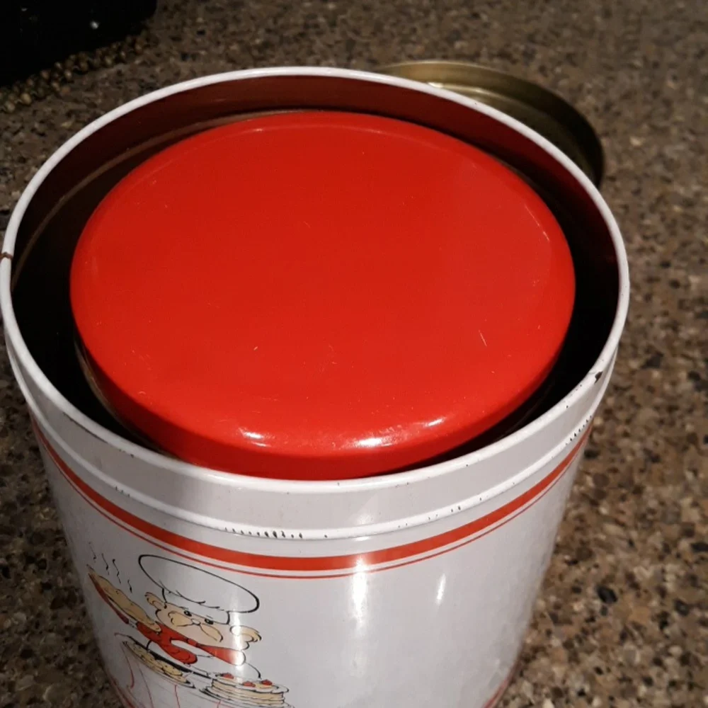 Vintage Tin Nesting Canister Set Of 4 Vintage - Picture 14 of 15